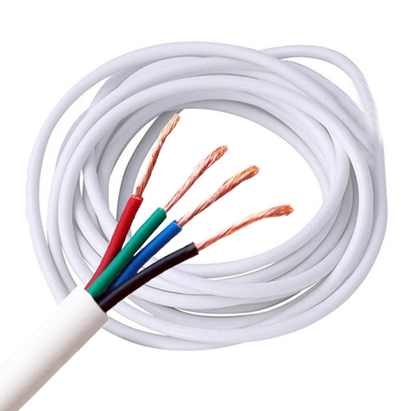 4pin RGB+ Waterproof Power Cable 18AWG Copper Core For High voltage Single color/CCT/Addressable RGB/RGB Color change LED Strip Lighting, 1meter by sale 4pin RGB+ Waterproof Power Cable 18AWG Copper Core For High voltage Single color/CCT/Addressable RGB/RGB Color change LED Strip Lighting, 1meter by sale